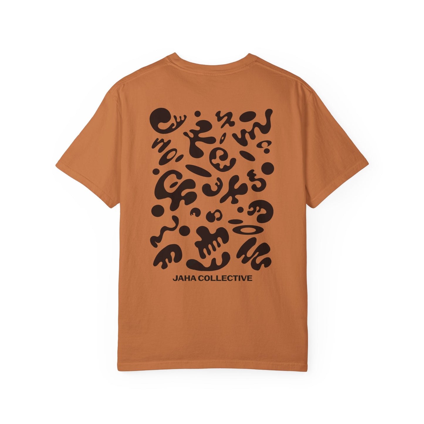 Pure Imagination Unisex Garment-Dyed T-Shirt (Warm Neutrals) - Smoke Signal Black Print