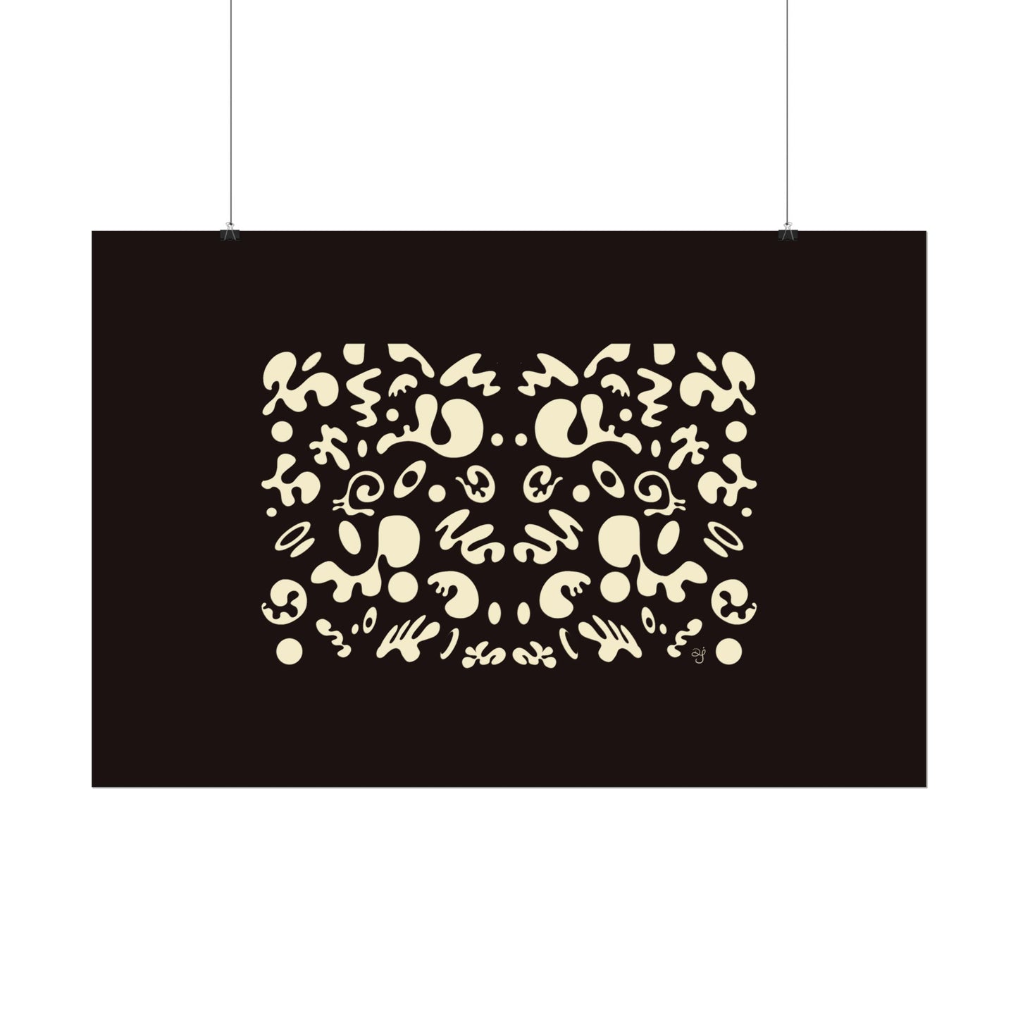 Mirror Work Rolled Poster (Landscape) - Smoke Signal