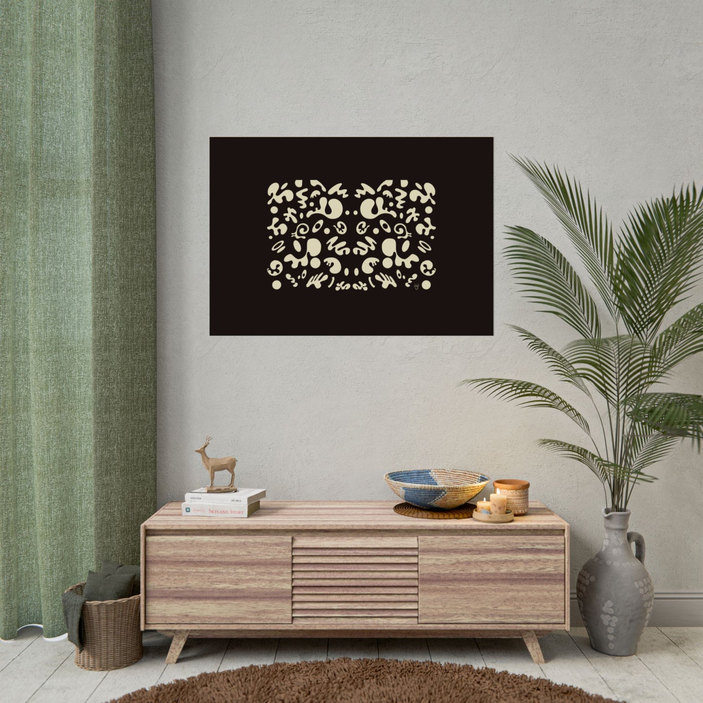 Mirror Work Rolled Poster (Landscape) - Smoke Signal