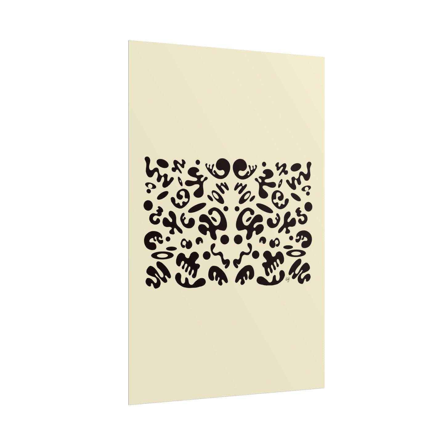 Mirror Work Rolled Poster (Portrait) - Blank Page