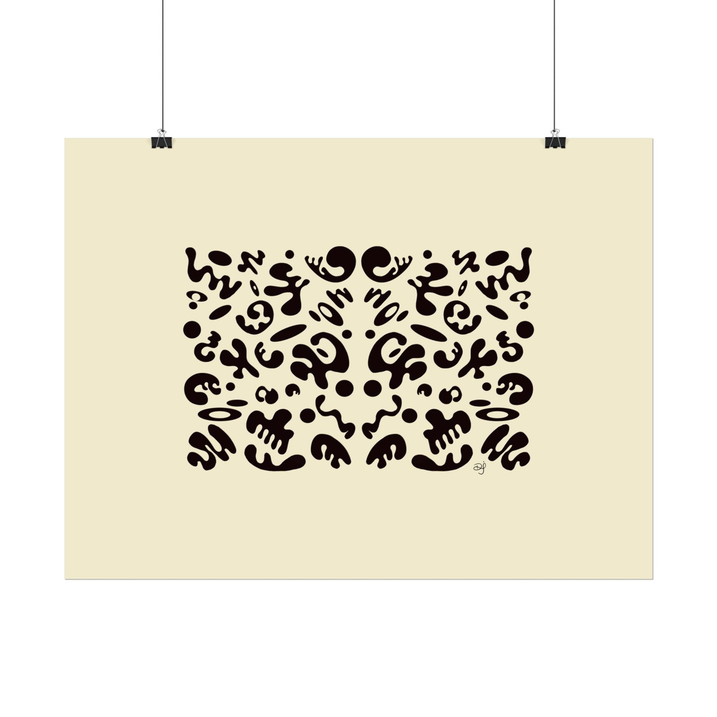 Mirror Work Rolled Poster (Landscape) - Blank Page