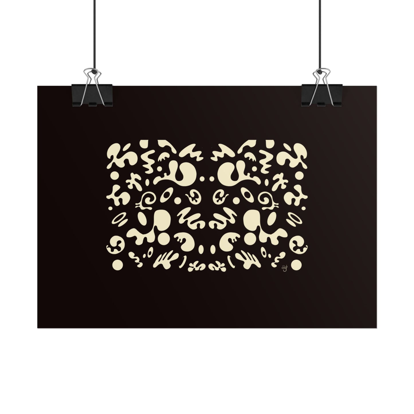 Mirror Work Rolled Poster (Landscape) - Smoke Signal