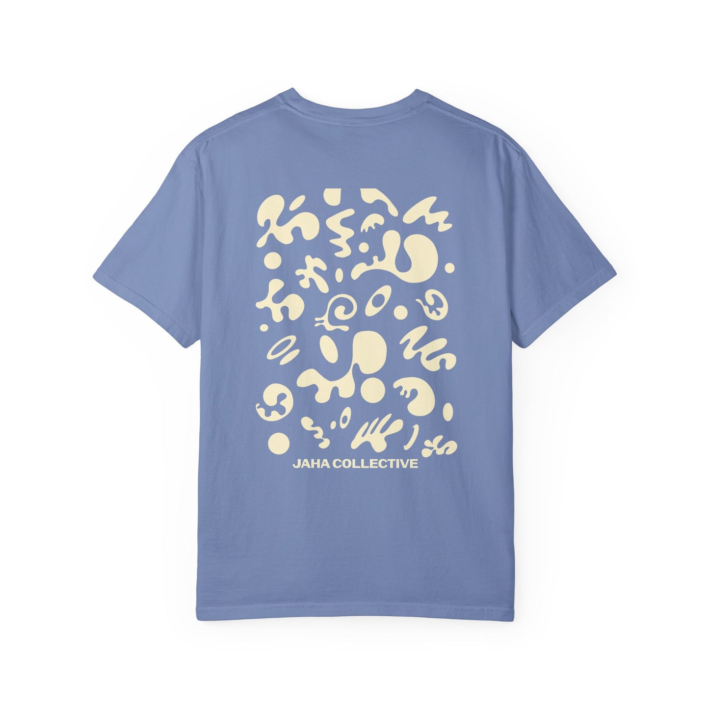 Pure Imagination Unisex Garment-Dyed T-Shirt (Cool Neutrals) - Blank Page White Print
