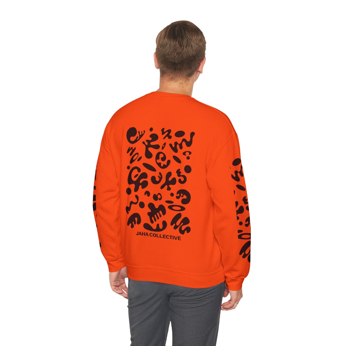 Pure Imagination Unisex Heavy Blend™ Crewneck Sweatshirt- Smoke Signal Black Print