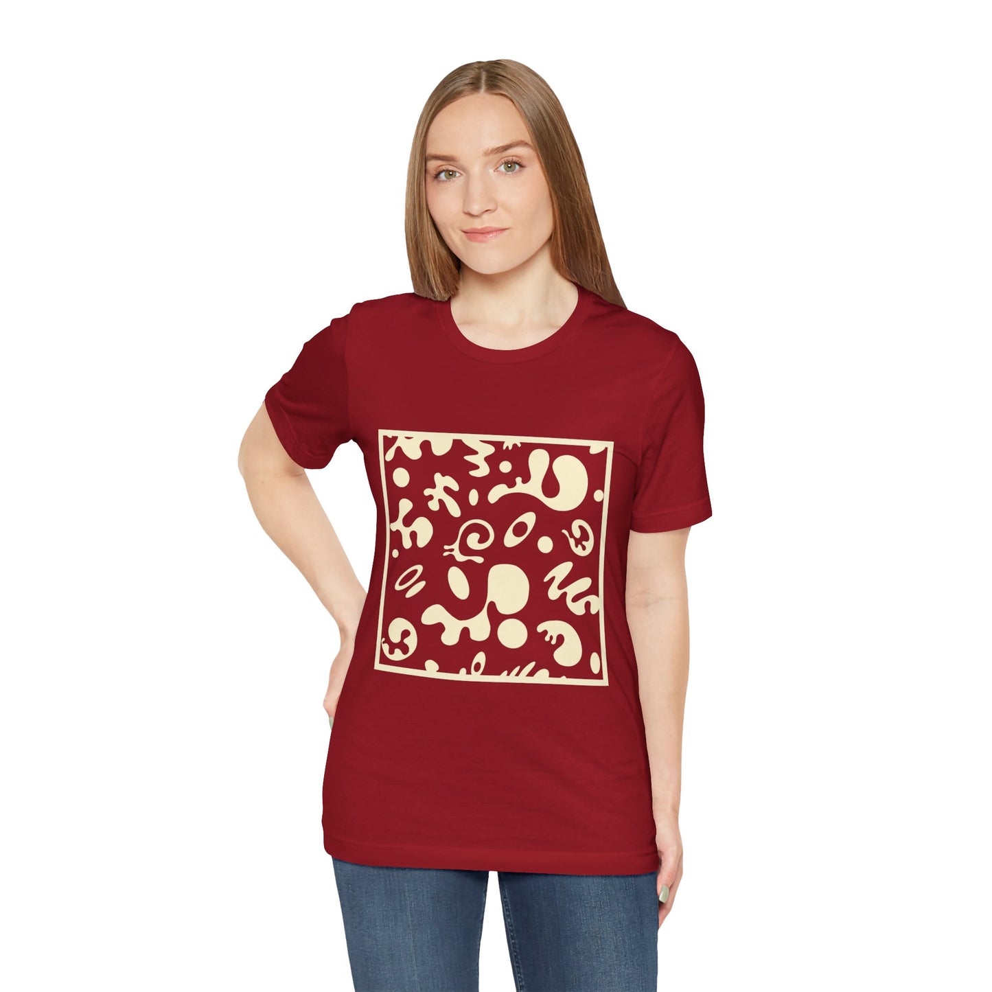 Adorn'd Unisex Jersey Short Sleeve Tee - Blank Page White Print