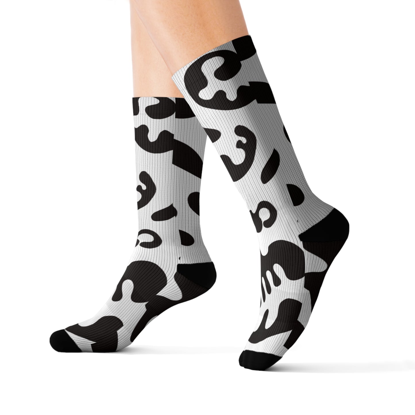 Pure Imagination Print Socks - Smoke Signal Black Print