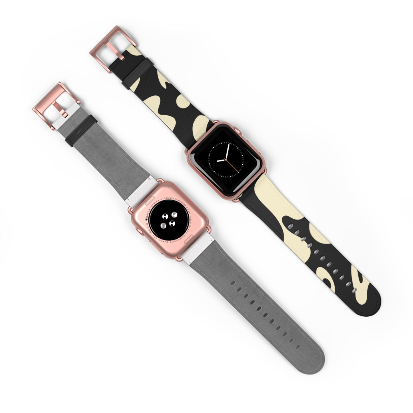 Pure Imagination Faux Leather Apple Watch Band - Smoke Signal
