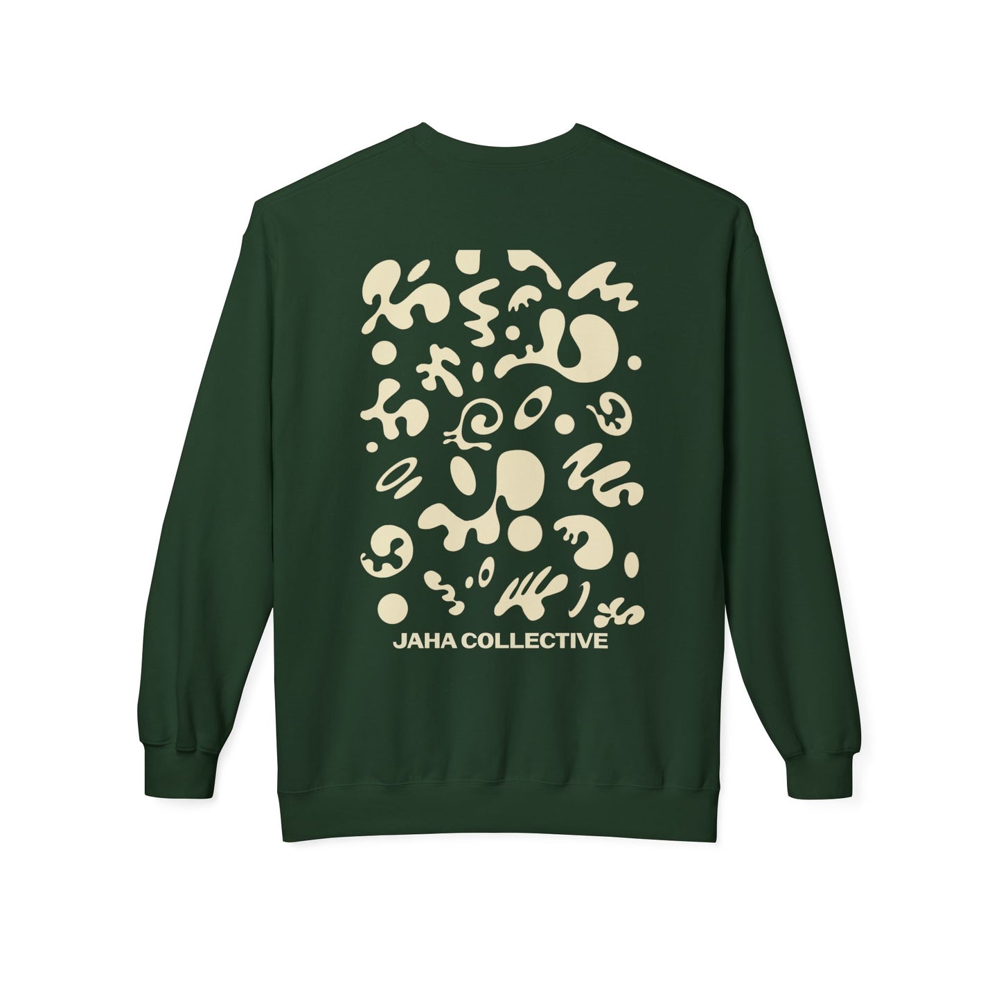 Pure Imagination Unisex Midweight Softstyle Fleece Crewneck Sweatshirt - Blank Page White Print