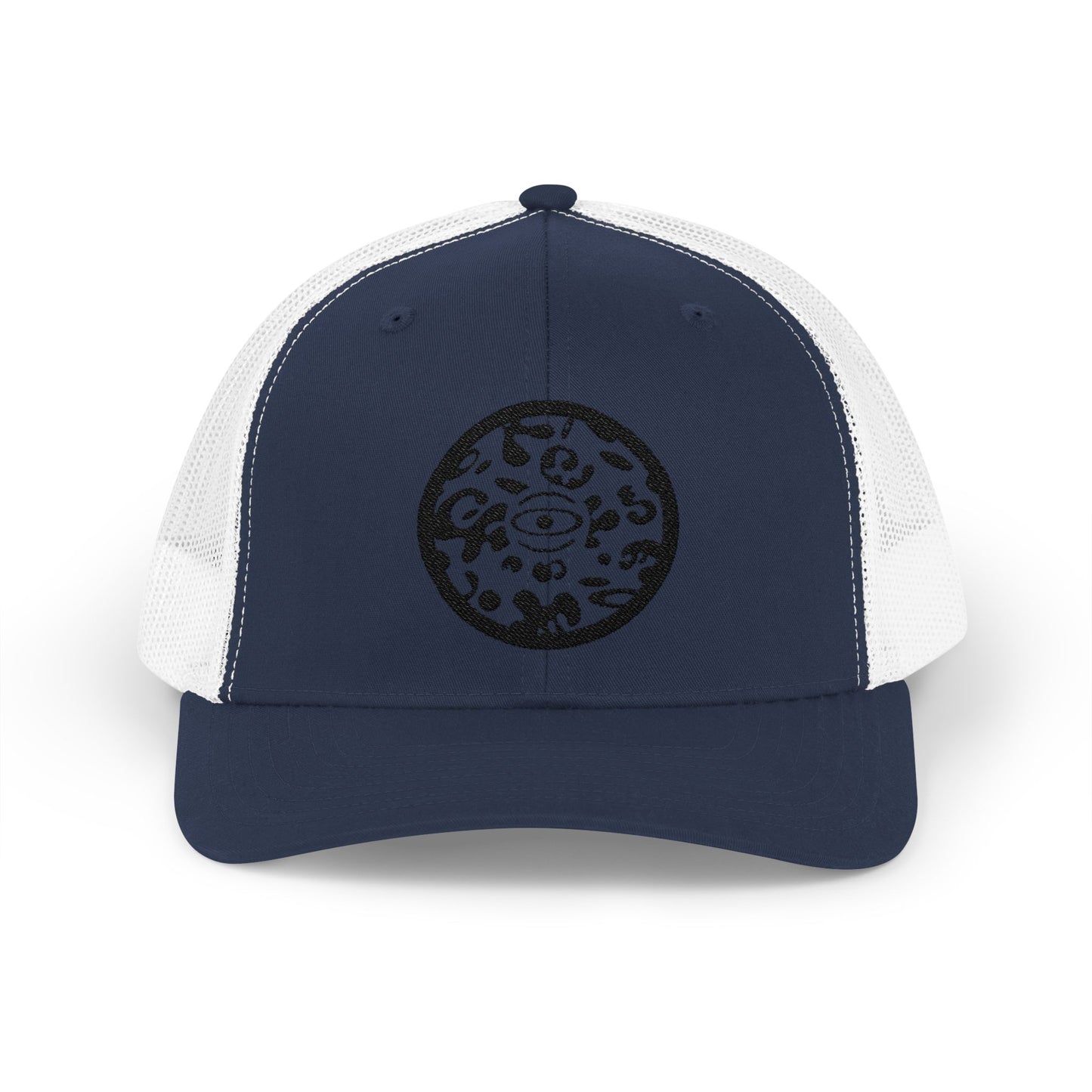 Adorn'd Logo Embroidered Retro Trucker Hat - Smoke Signal Black
