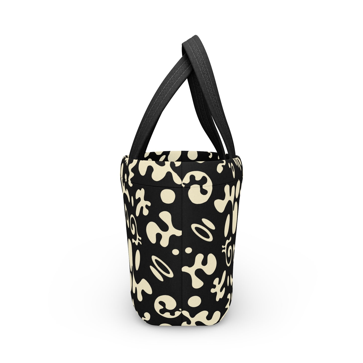 Mirror Work Puffy Lunch Bag - Smoke Signal Black