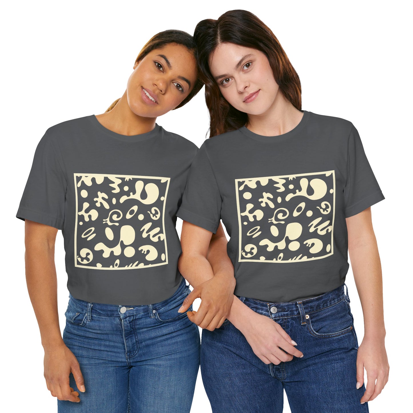 Adorn'd Unisex Jersey Short Sleeve Tee - Blank Page White Print
