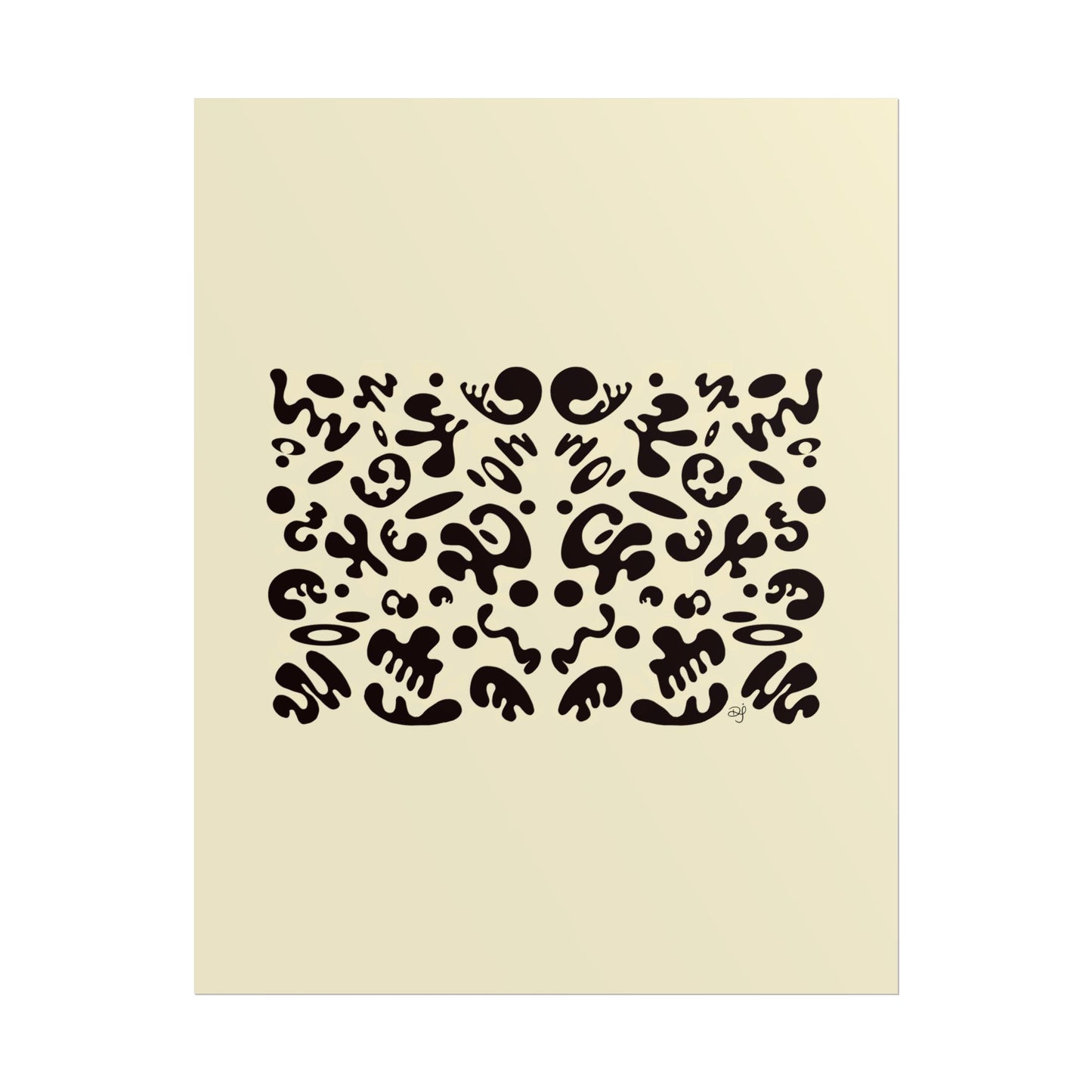 Mirror Work Rolled Poster (Portrait) - Blank Page