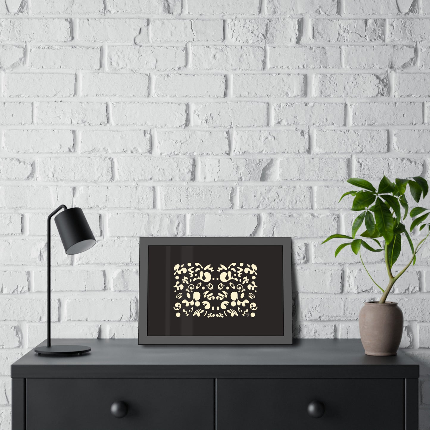 Mirror Work Framed Rolled Poster - Smoke Signal