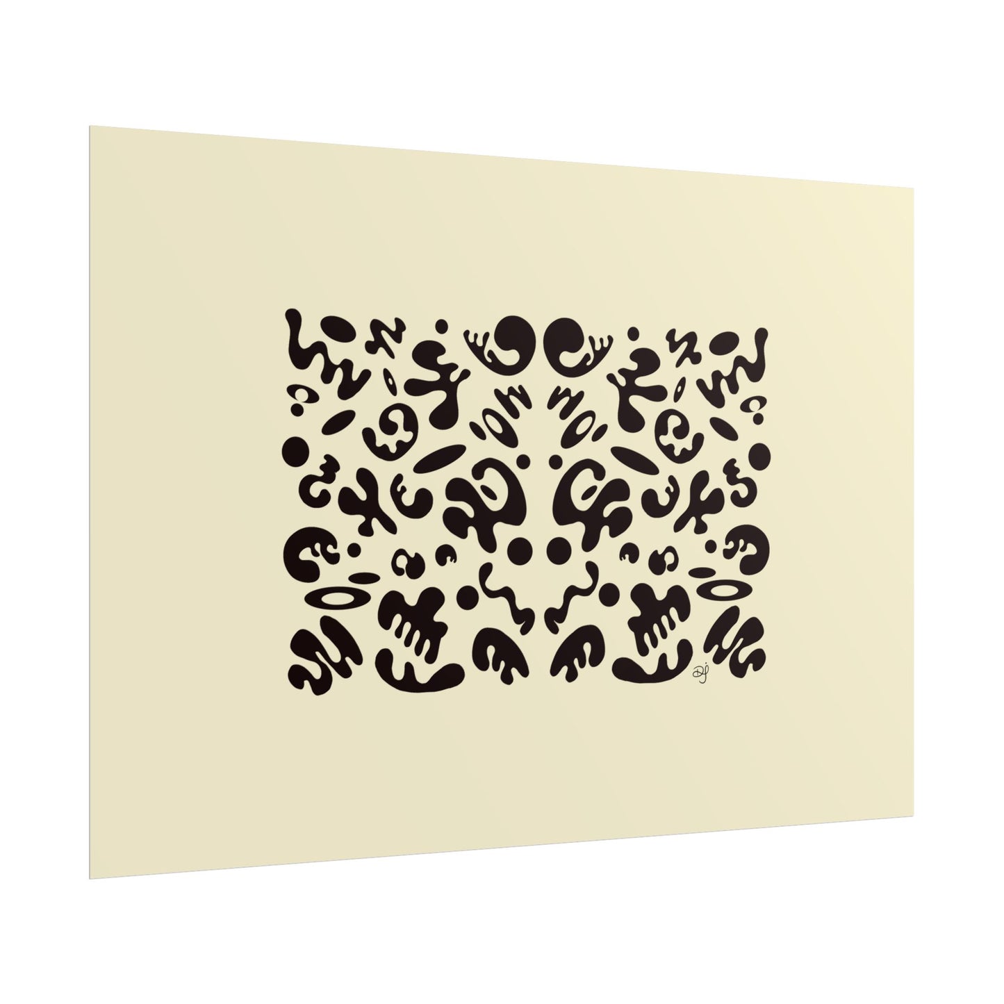 Mirror Work Rolled Poster (Landscape) - Blank Page