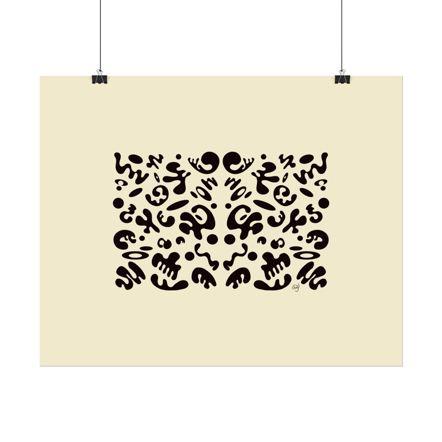 Mirror Work Rolled Poster (Landscape) - Blank Page