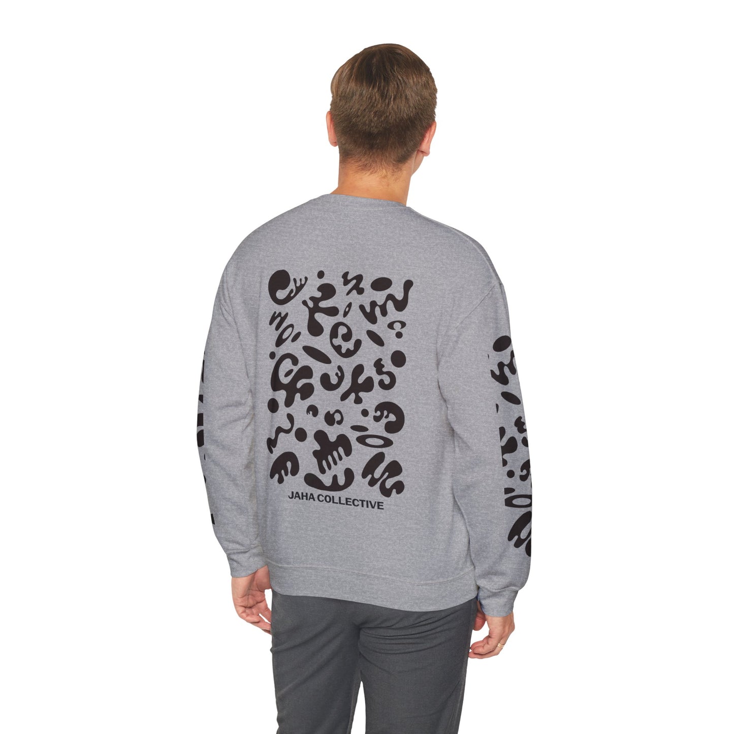 Pure Imagination Unisex Heavy Blend™ Crewneck Sweatshirt- Smoke Signal Black Print