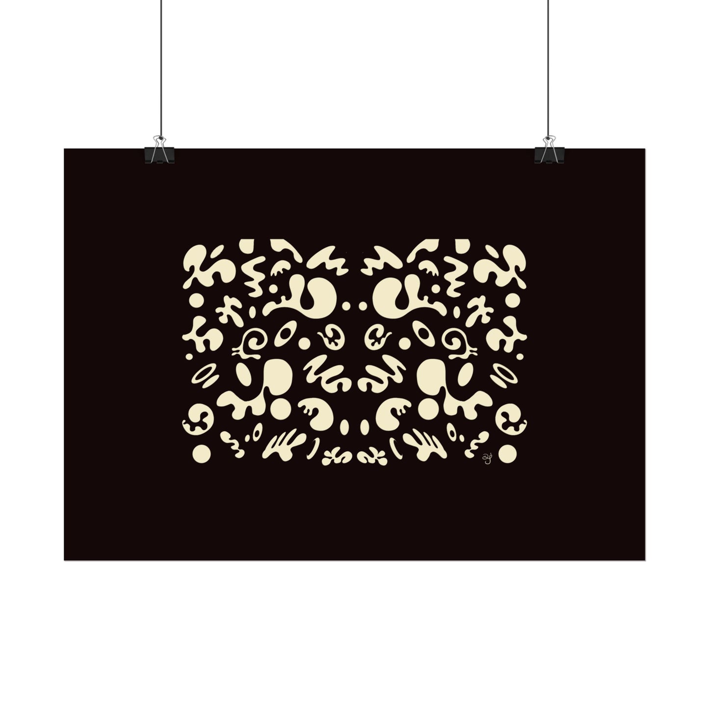 Mirror Work Rolled Poster (Landscape) - Smoke Signal