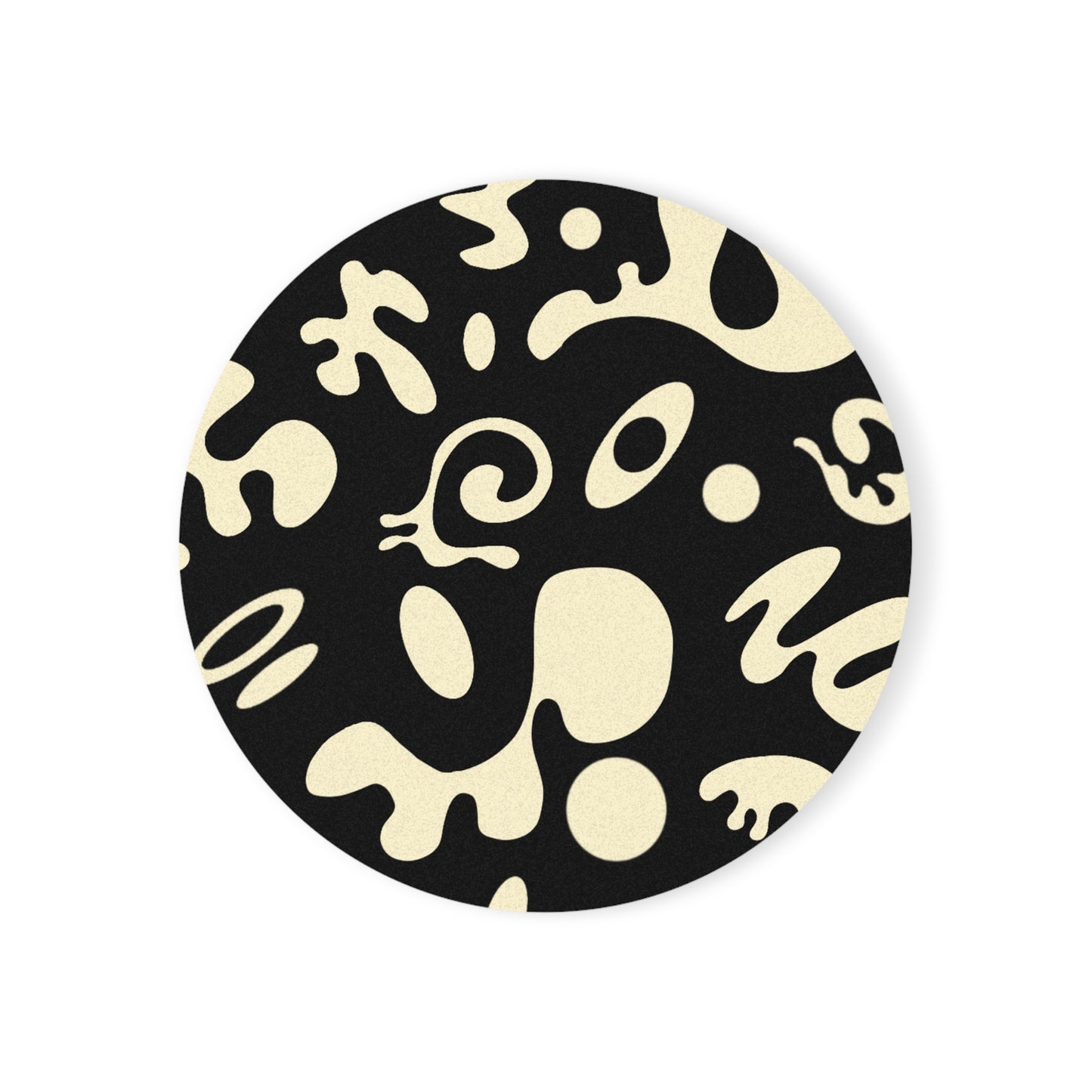 Pure Imagination Cork Back Coaster (Square or Circle) - Smoke Signal Black