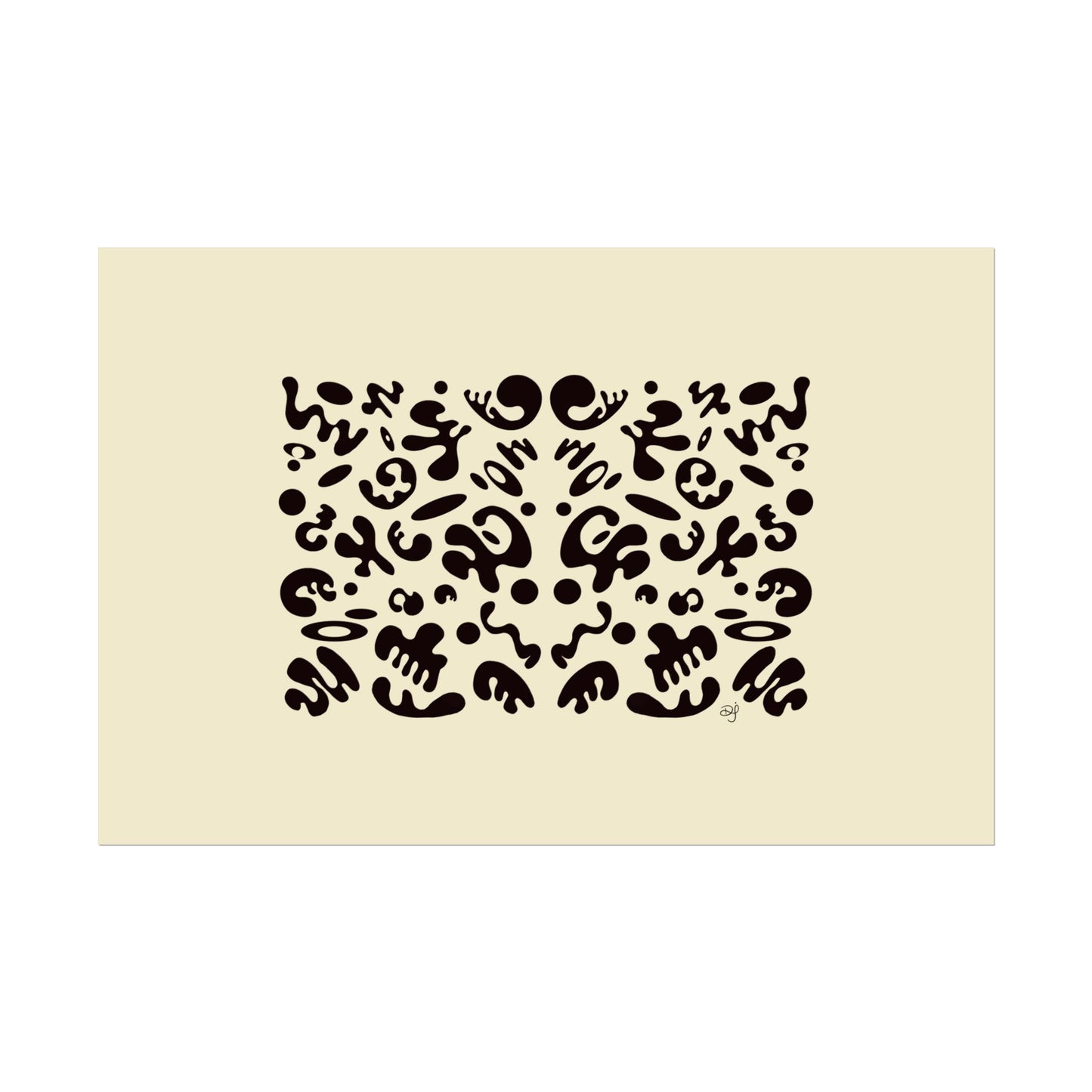 Mirror Work Rolled Poster (Landscape) - Blank Page