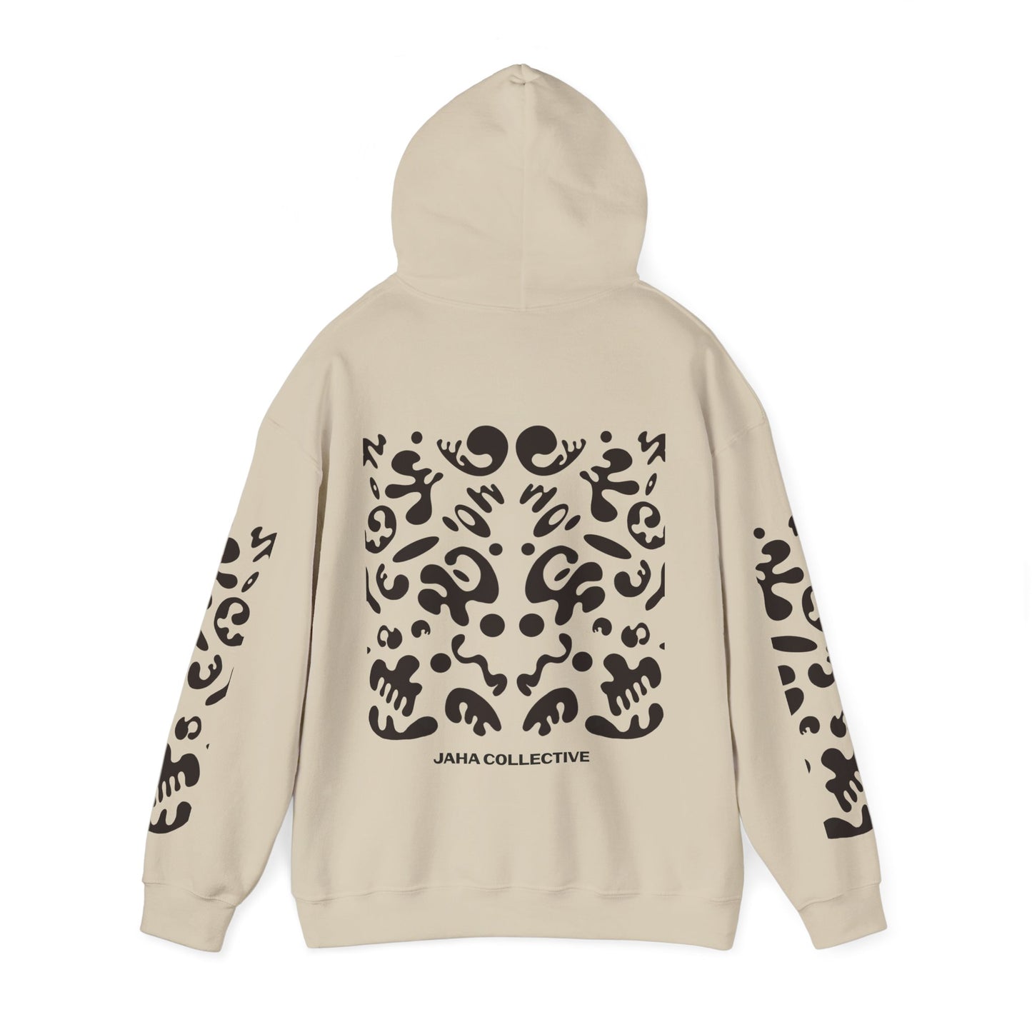 Mirror Work Unisex Heavy Blend™ Hooded Sweatshirt - Smoke Signal Black Print