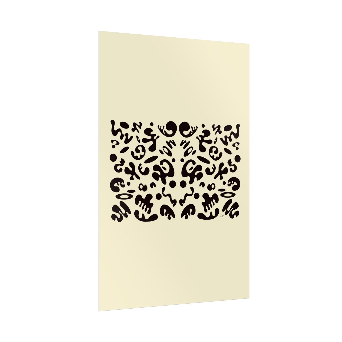 Mirror Work Rolled Poster (Portrait) - Blank Page