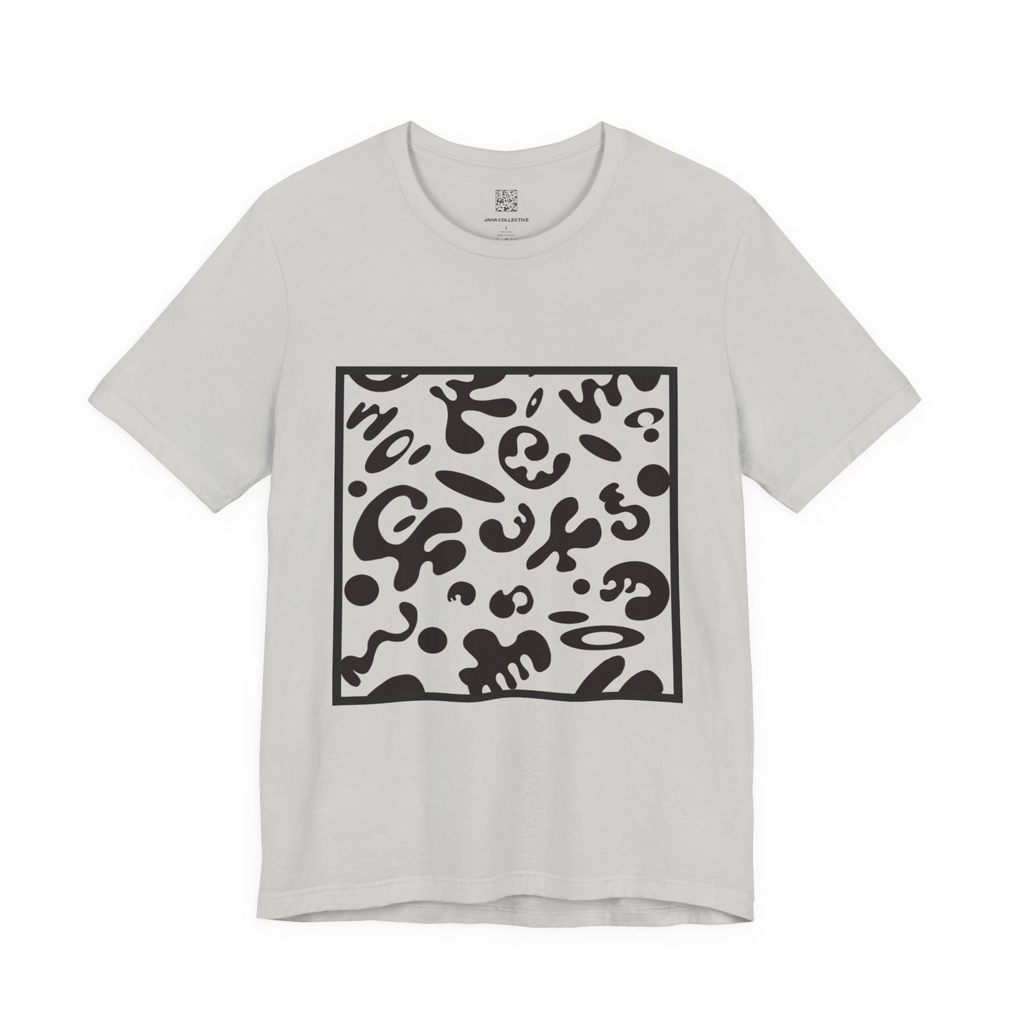 Adorn'd Unisex Jersey Short Sleeve Tee - Smoke Signal Black Print
