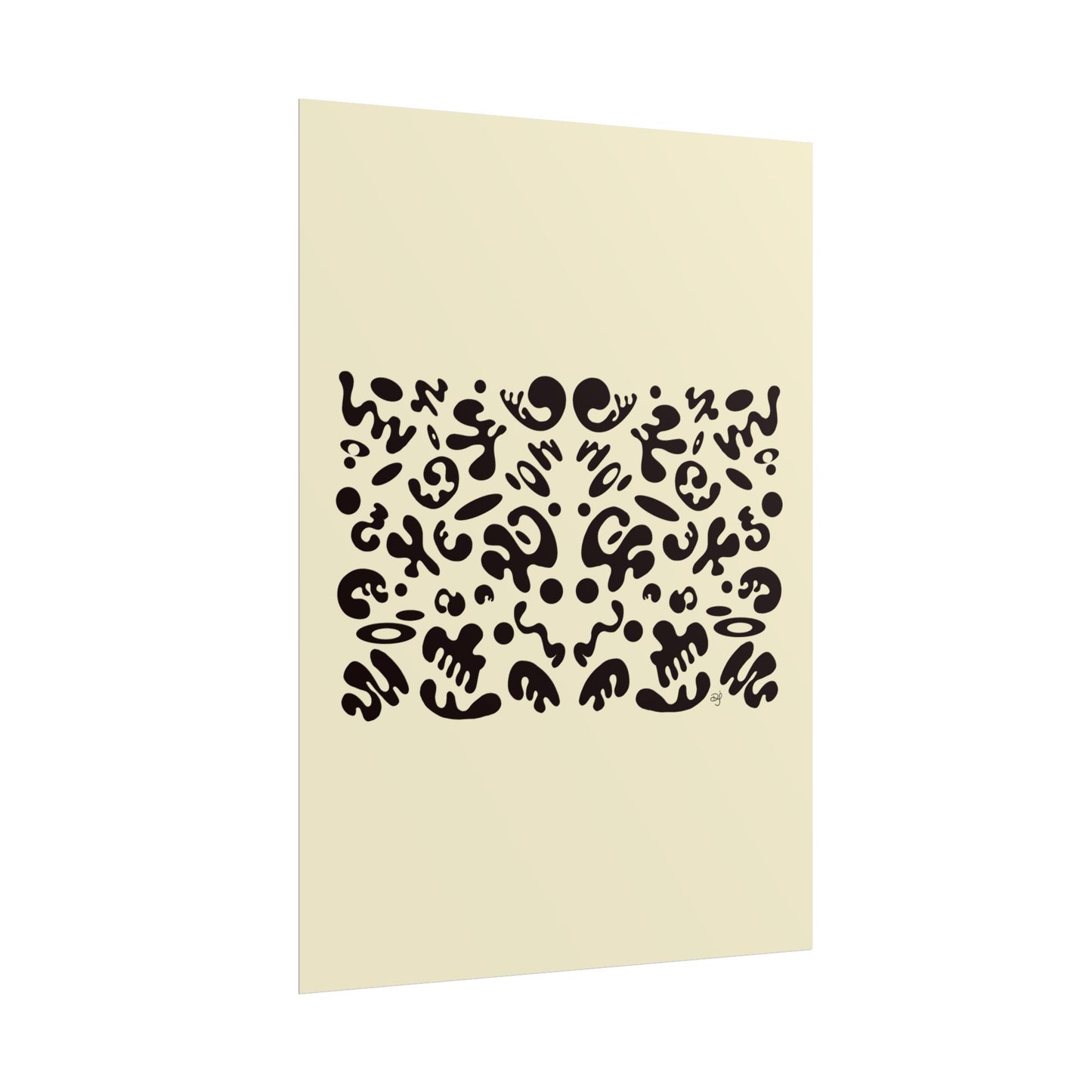 Mirror Work Rolled Poster (Portrait) - Blank Page