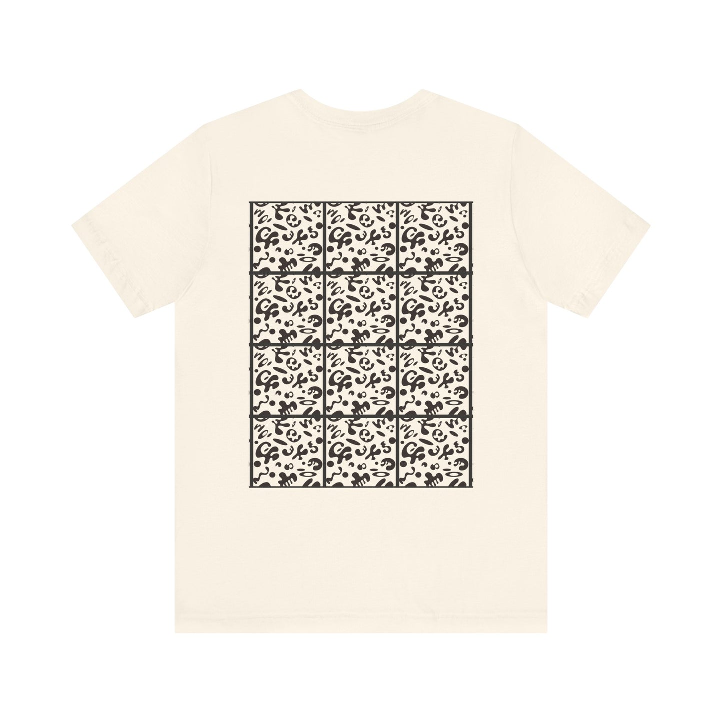 Adorn'd Unisex Jersey Short Sleeve Tee - Smoke Signal Black Print