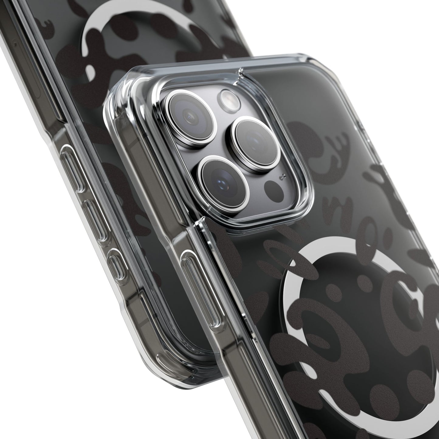 Mirror Work Clear MagSafe Impact Case - Smoke Signal Black