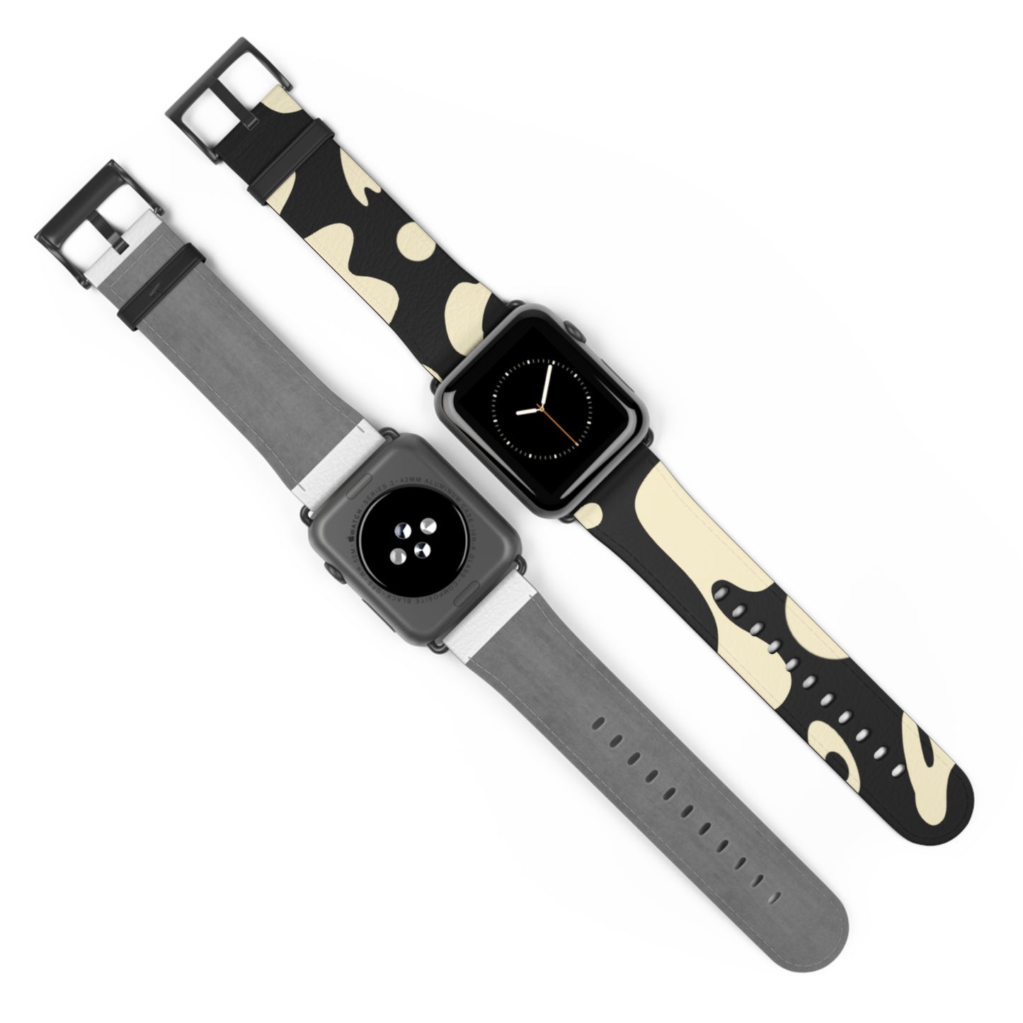 Pure Imagination Faux Leather Apple Watch Band - Smoke Signal