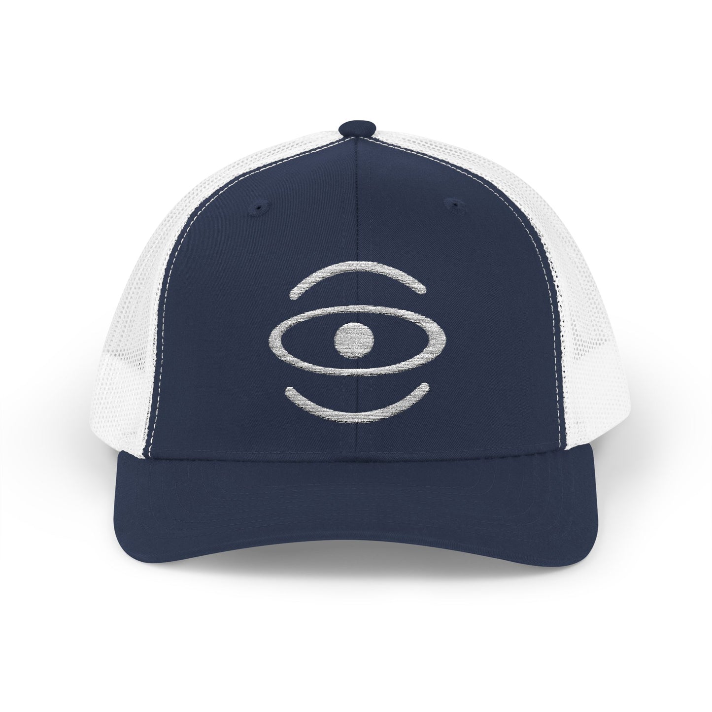 Jaha Logo Embroidered Retro Trucker Hat - Starlight White
