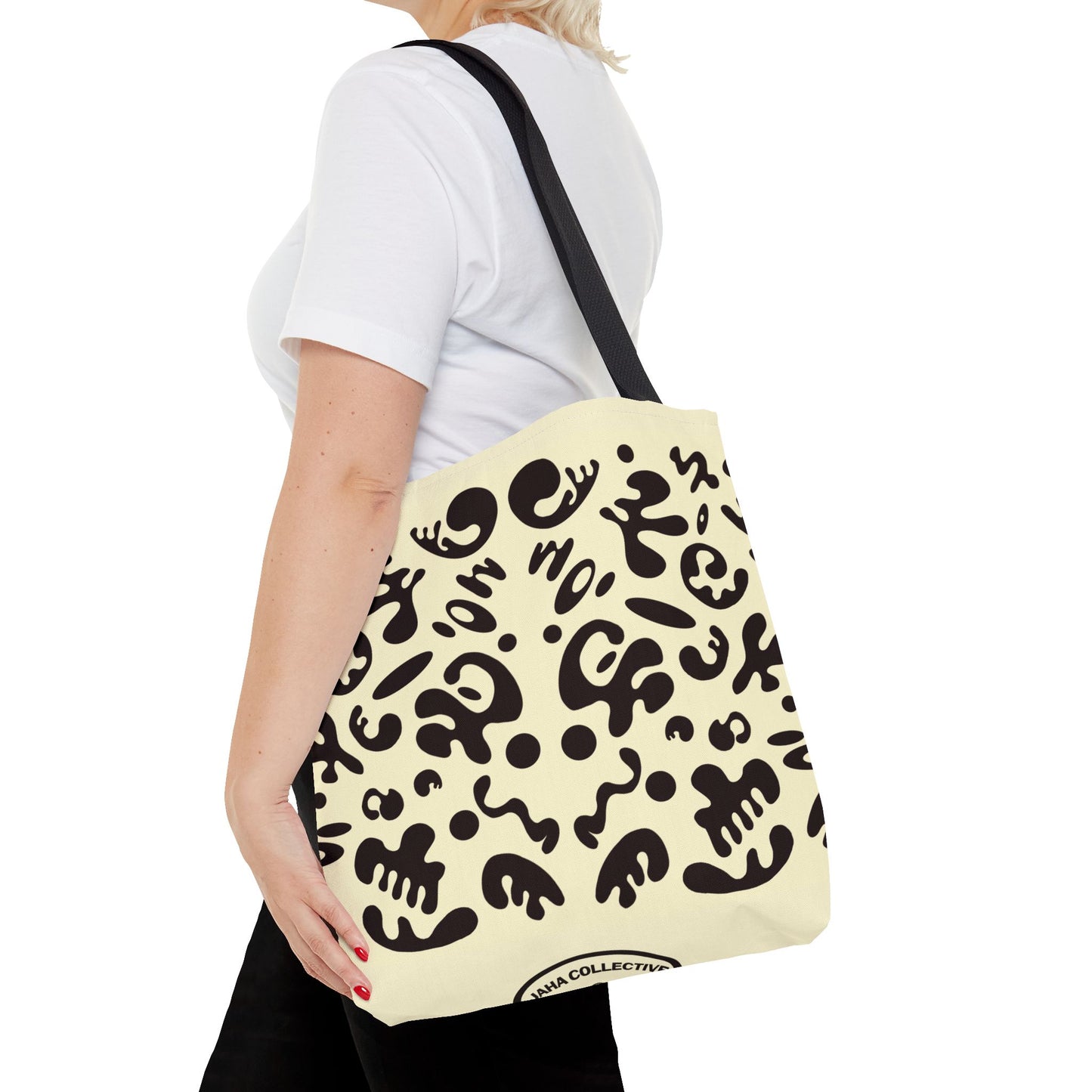 Mirror Work Colorful Tote Bag - Blank Page