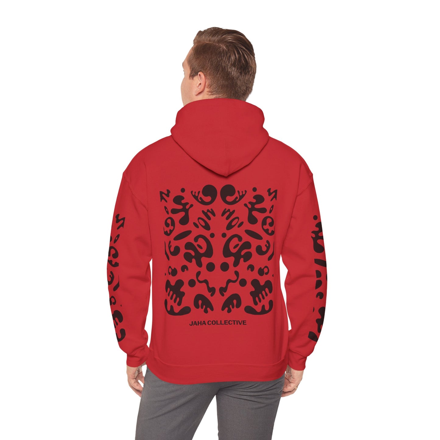 Mirror Work Unisex Heavy Blend™ Hooded Sweatshirt - Smoke Signal Black Print