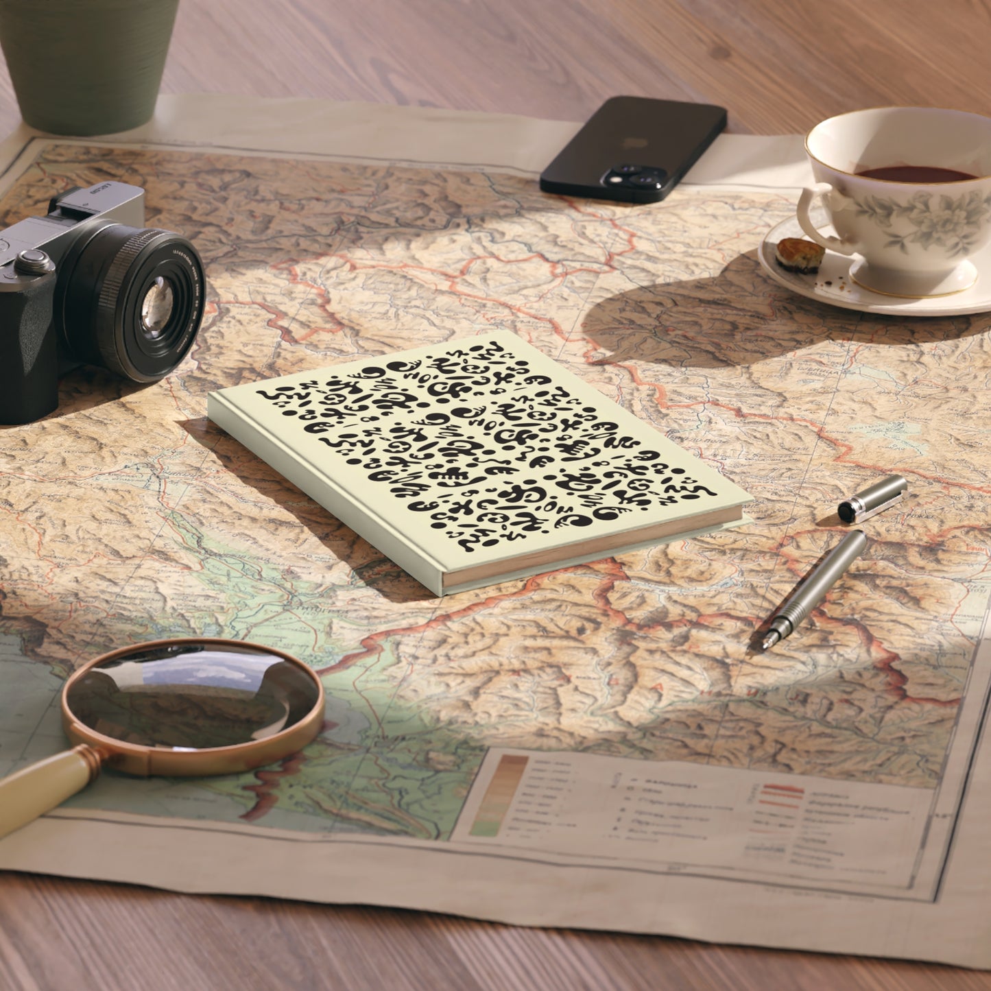 Mirror Work Color Hardcover Journal, A5 (Ruled or Blank) - Blank Page White