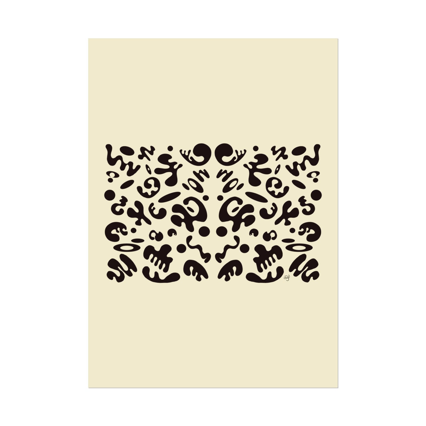Mirror Work Rolled Poster (Portrait) - Blank Page