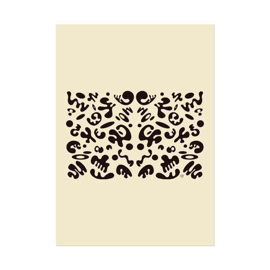 Mirror Work Rolled Poster (Portrait) - Blank Page