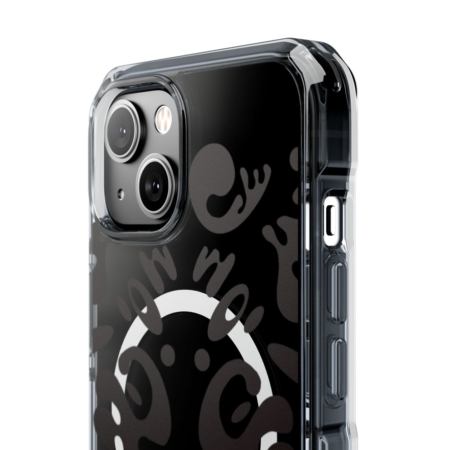 Mirror Work Clear MagSafe Impact Case - Smoke Signal Black