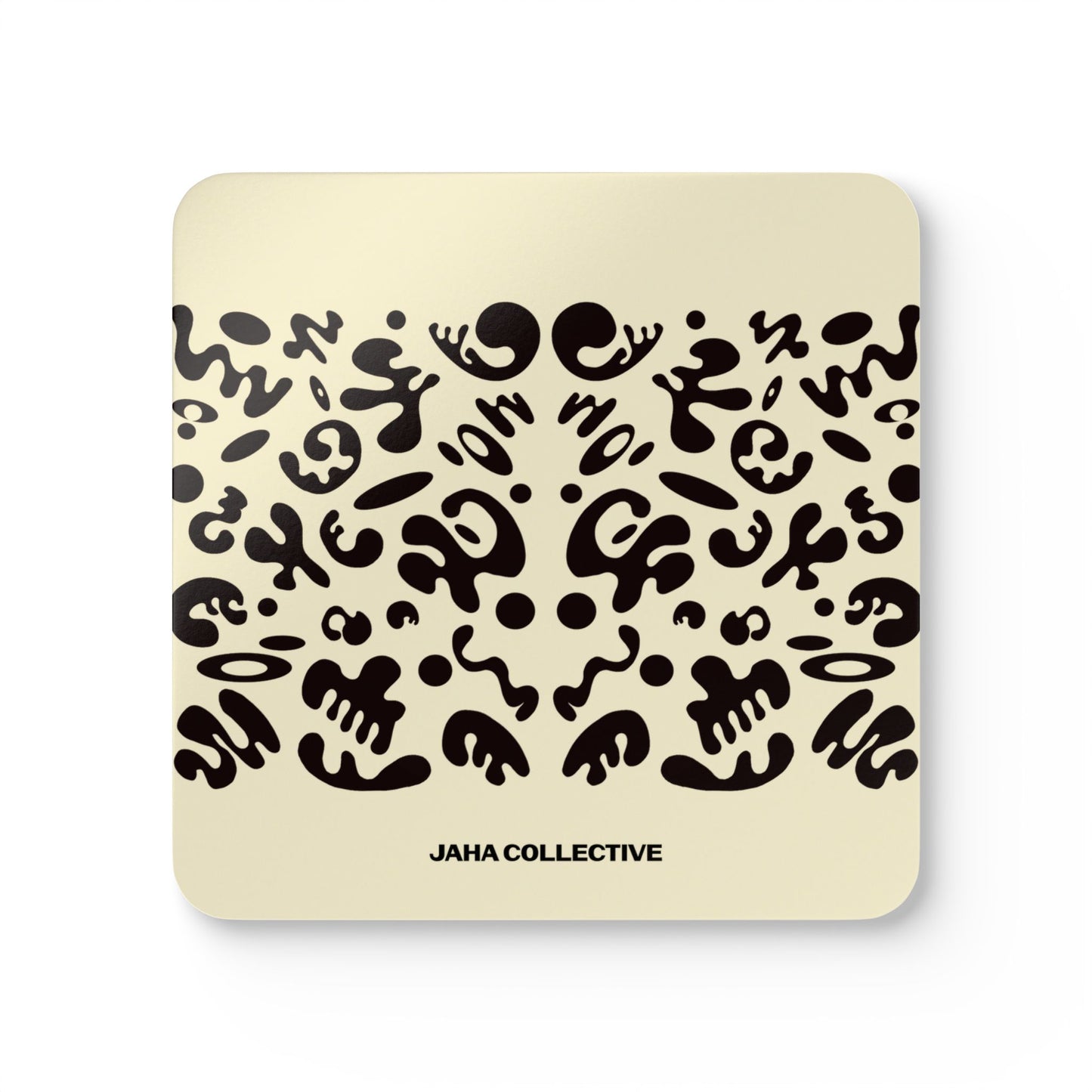 Mirror Work Corkwood Coaster Set (4) - Blank Page White