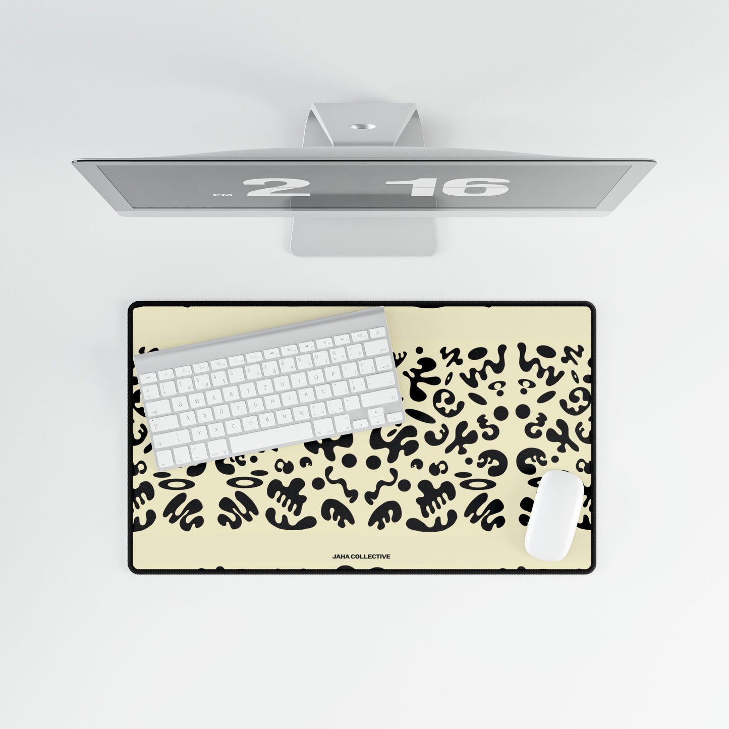 Mirror Work Desk Mats - Blank Page White