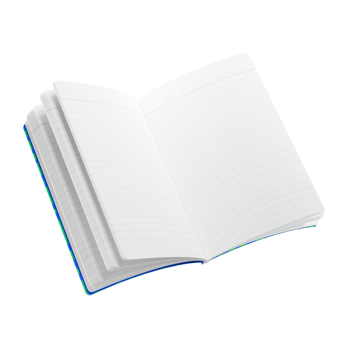 Pure Imagination Softcover Journal w Inside Prints + Tear-Off Pages (Ruled Line) - Tide Pool Blue