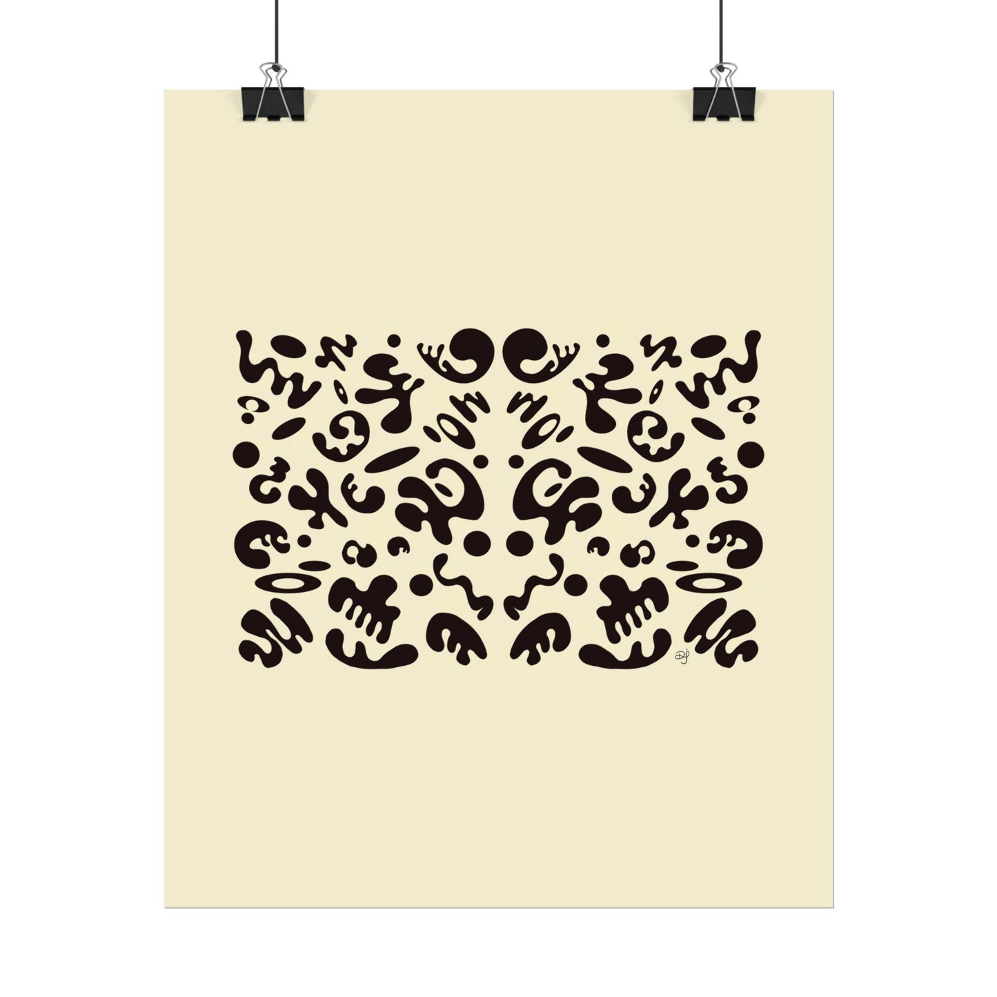 Mirror Work Rolled Poster (Portrait) - Blank Page