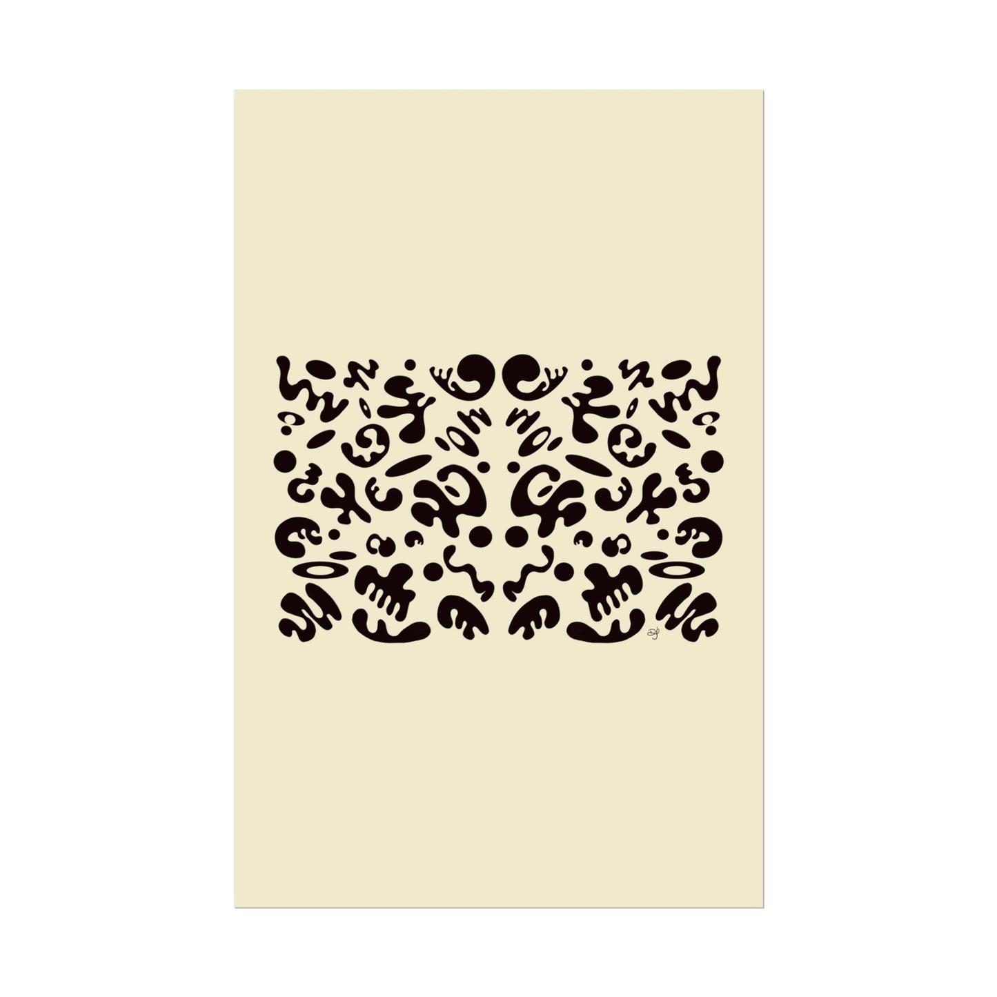 Mirror Work Rolled Poster (Portrait) - Blank Page