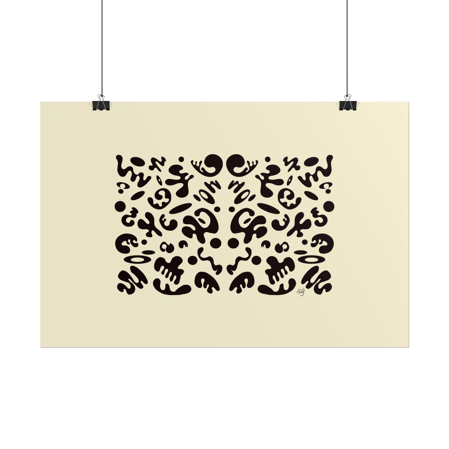 Mirror Work Rolled Poster (Landscape) - Blank Page