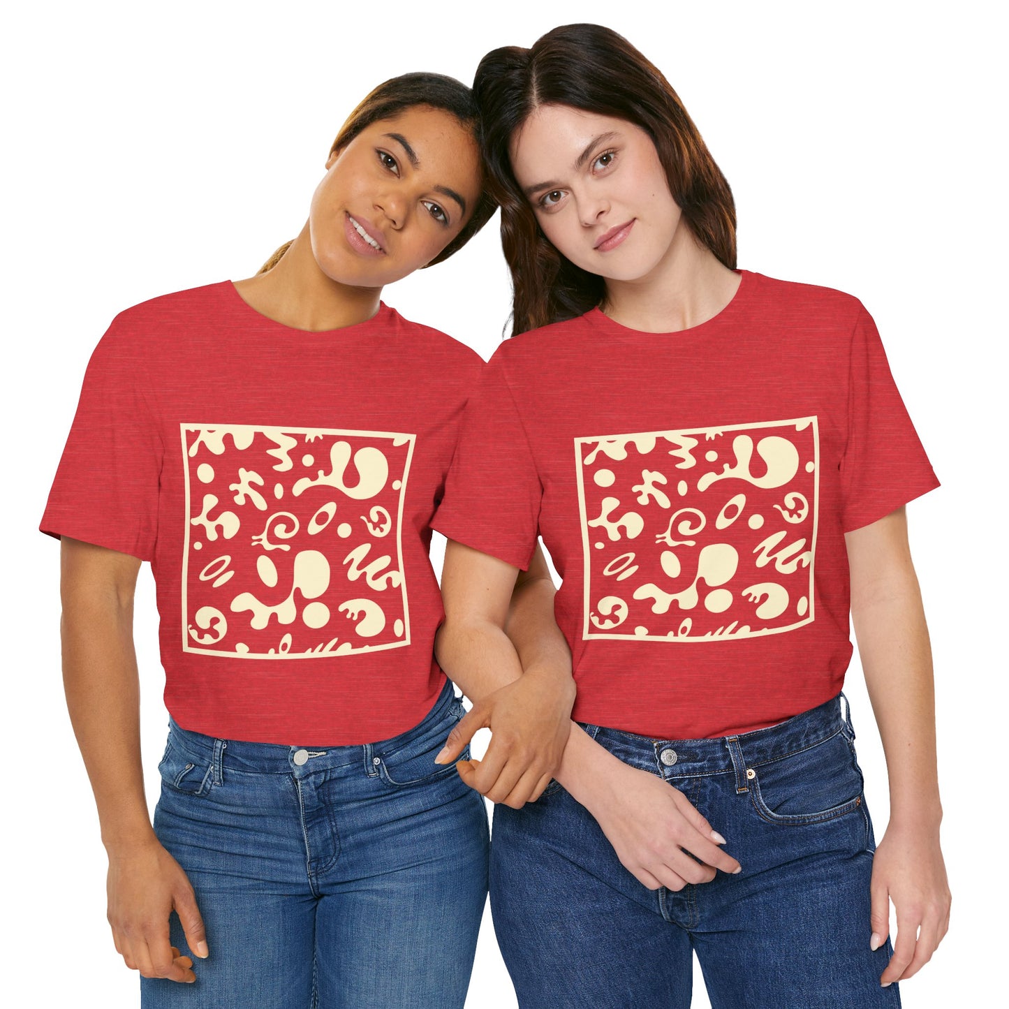 Adorn'd Unisex Jersey Short Sleeve Tee - Blank Page White Print