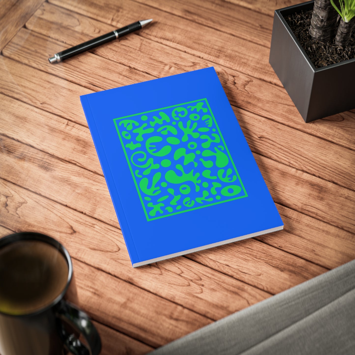 Deep Dream Softcover A5 Notebook - Tide Pool Blue
