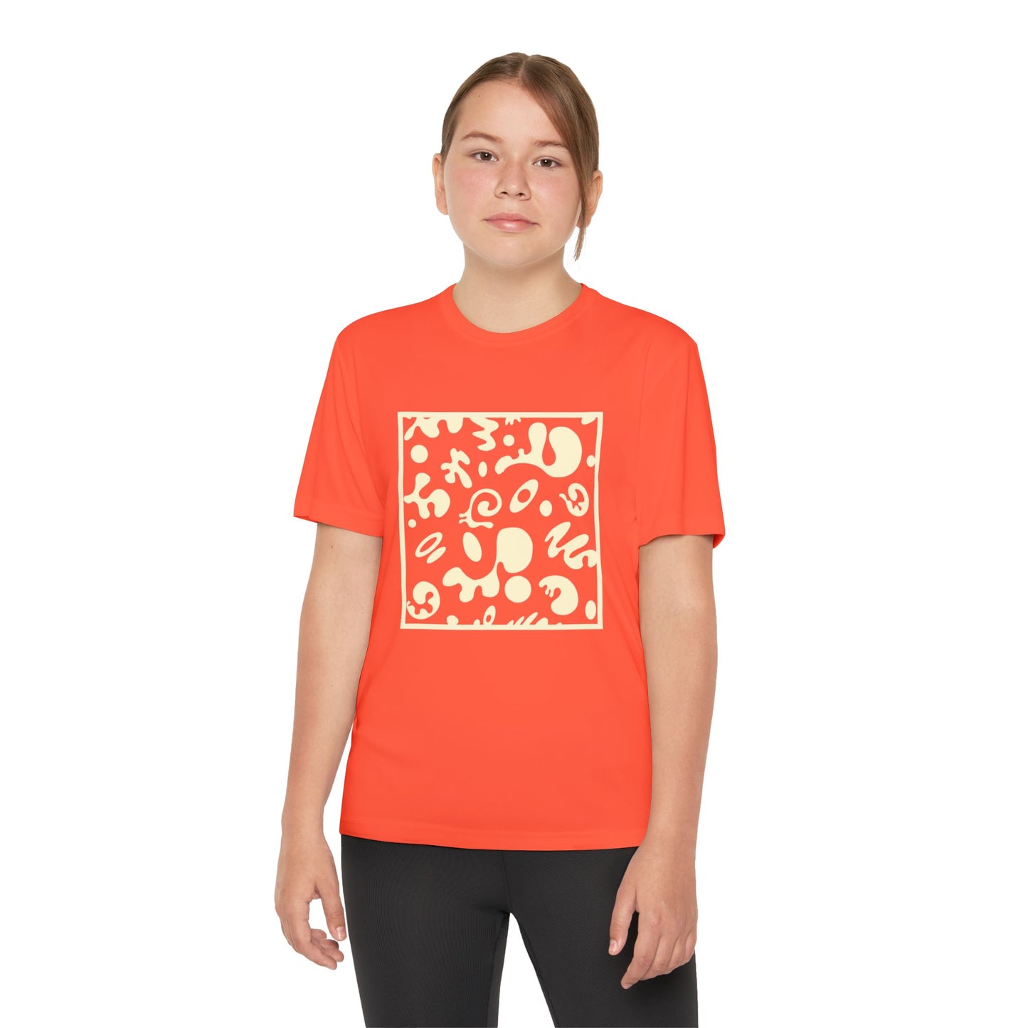 Adorn'd Youth Competitor Graphic Tee - Blank Page White