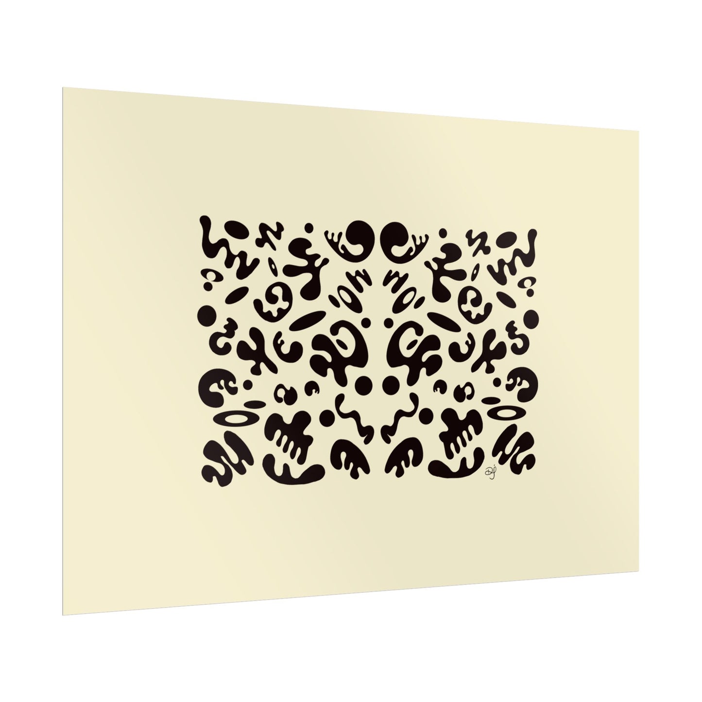 Mirror Work Rolled Poster (Landscape) - Blank Page