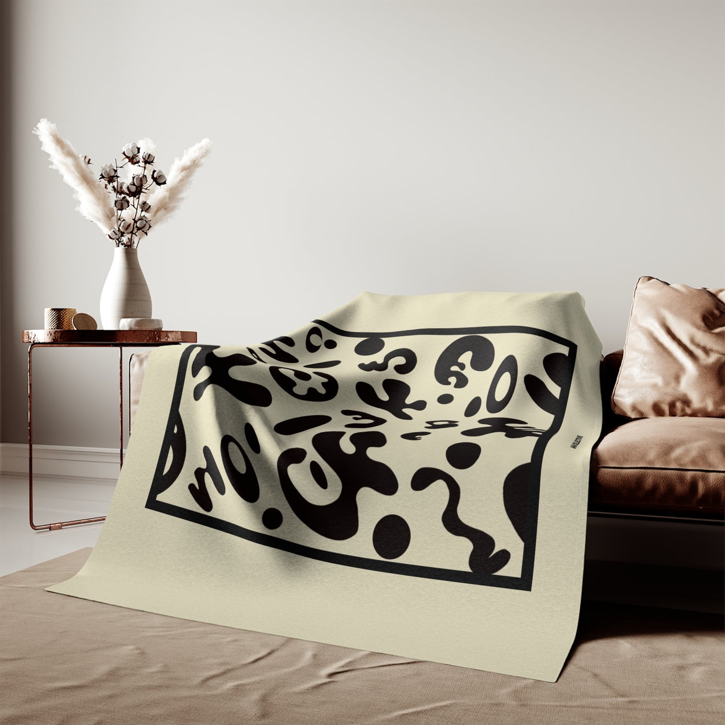 Adorn'd Minimalist Square Sweatshirt Blanket - Blank Page