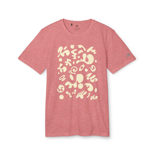 Pure Imagination Adidas Unisex Sport T-Shirt - Blank Page White