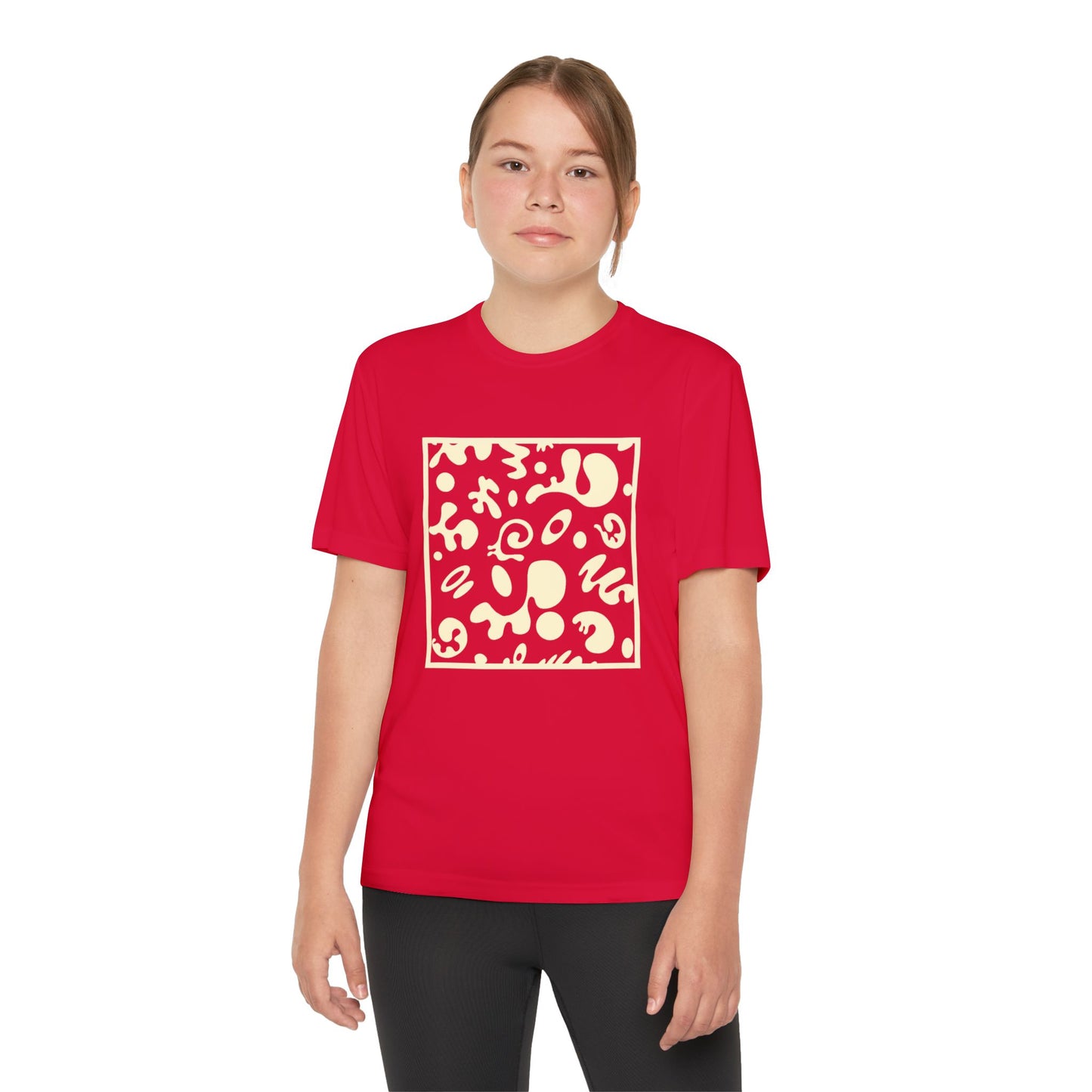 Adorn'd Youth Competitor Graphic Tee - Blank Page White